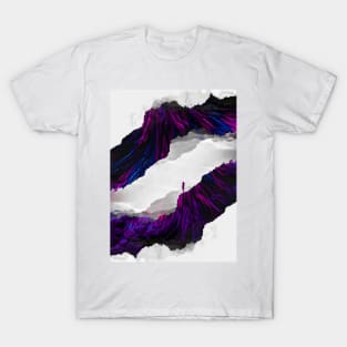 Purple Electric Butterfly Isolation T-Shirt